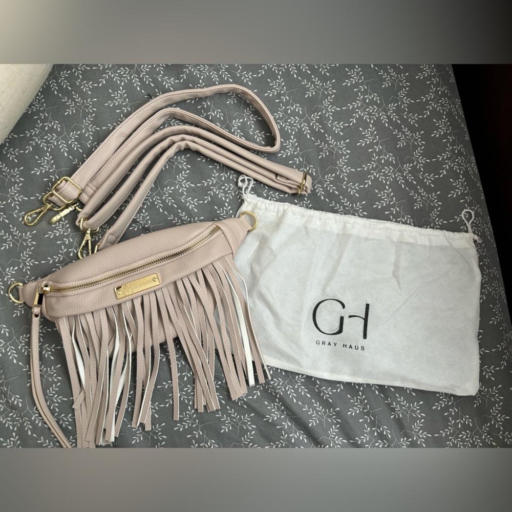 GRAY HAUS western vegan leather belt-bag